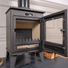 Ecosy+ Beacon 4 - Defra Approved - Eco Design Ready - Woodburning Stove - Cast Iron
